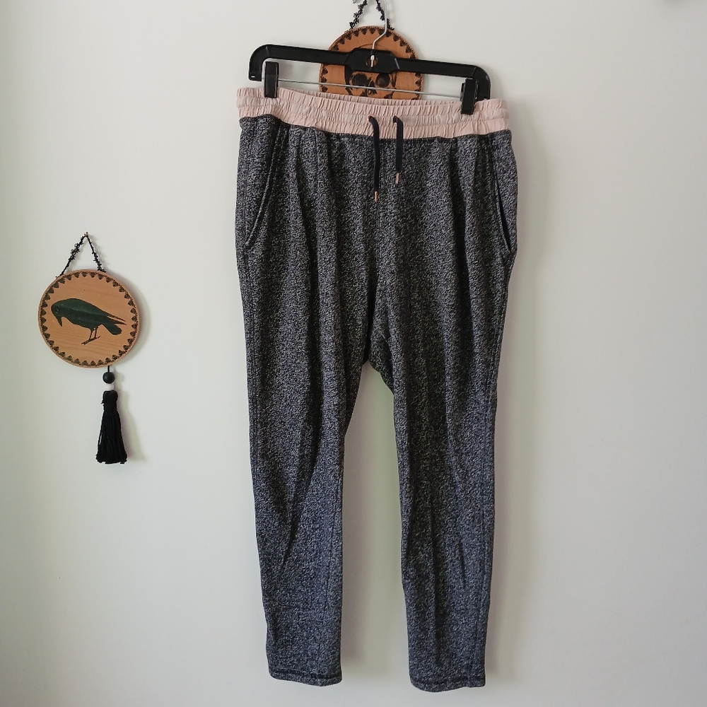 H&M Gray and Pink Jogger Pants